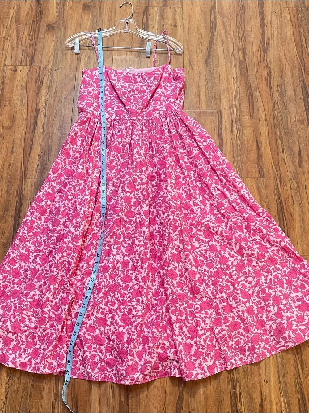 J.Crew A-Line Cotton Poplin Midi Dress Rosebud Floral Pink Size 6